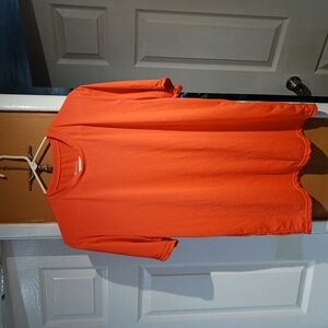 Real Essentials Men's Orange Regular Fit Short Sleeve Workwear T Shirt. Size XL